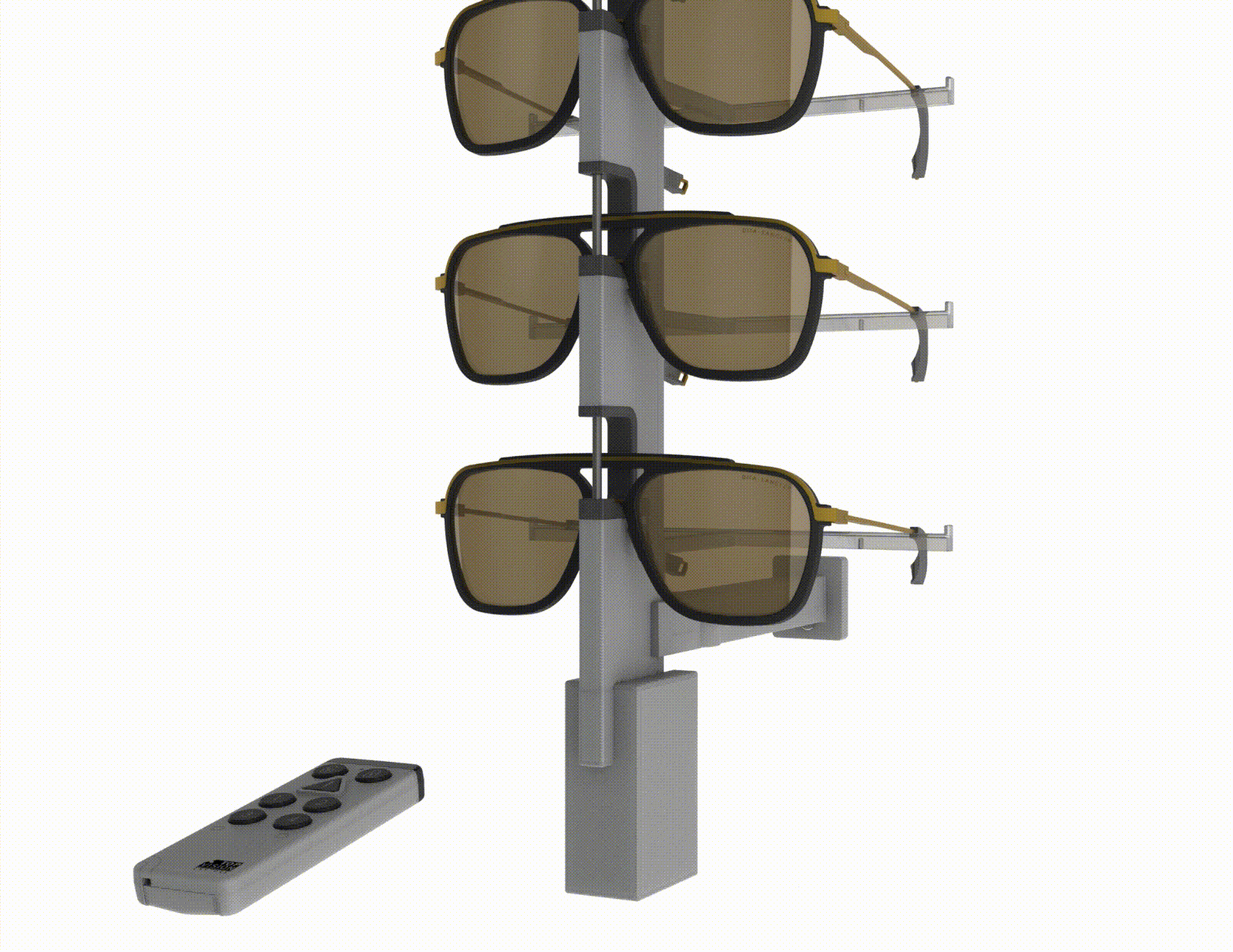 Top Vision Instore zonnebrillen display muur afsluitbaar