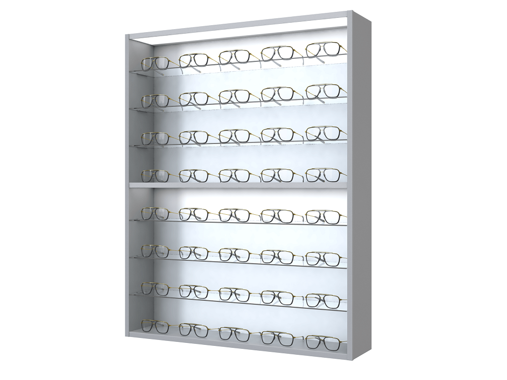 Top Vision Instore bril display glazen planken
