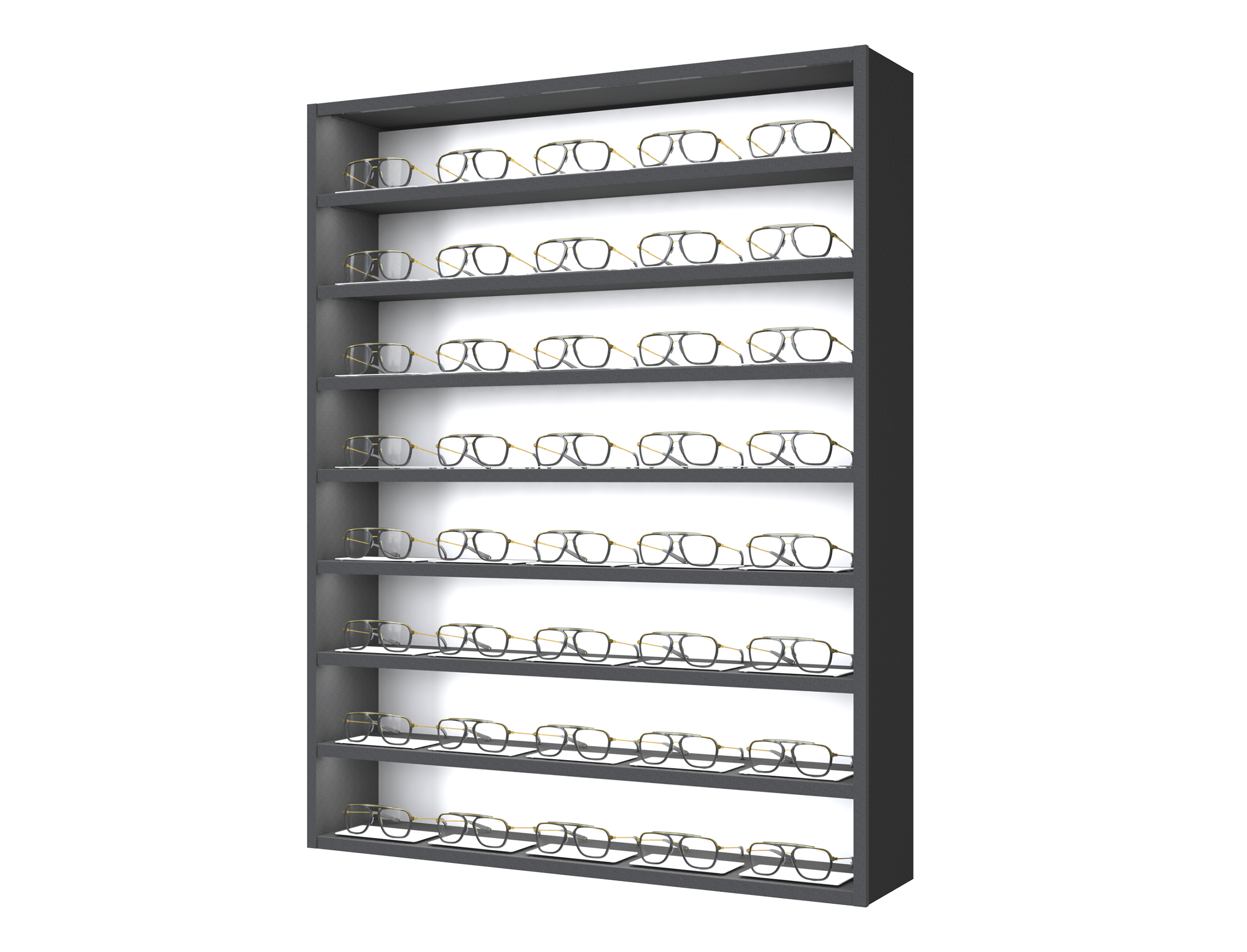 Top Vision Instore spectacle display cabinet large