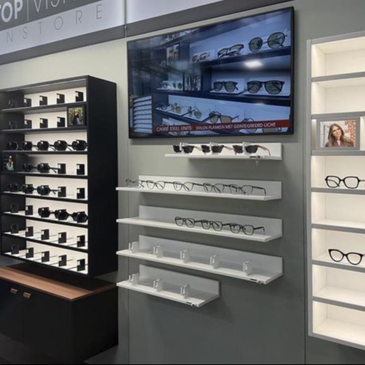 Top Vision Instore L-Body Brillen Wandregal