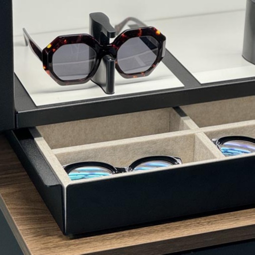Top Vision Instore Fernverriegelter Brillen-Schrank