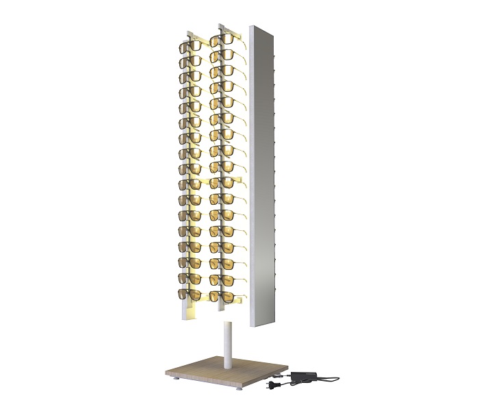 Top Vision Group Sonnenbrillen-LED-Optik-Bodenständer Top Vision Instore Sonnenbrillen-LED-Optik-Bodenständer