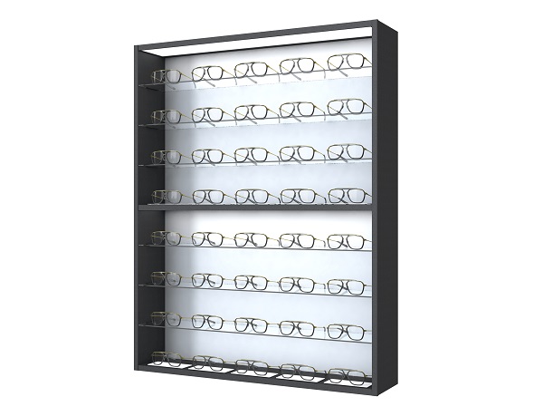 Top Vision Group spectacles cabinet with glass shelves Top Vision Instore spectacles cabinet with glass shelves