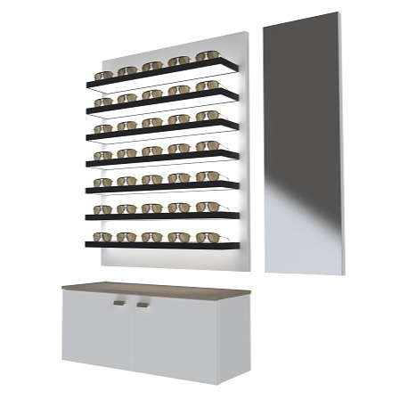 Top Vision Instore Brillenwanddisplay Panel