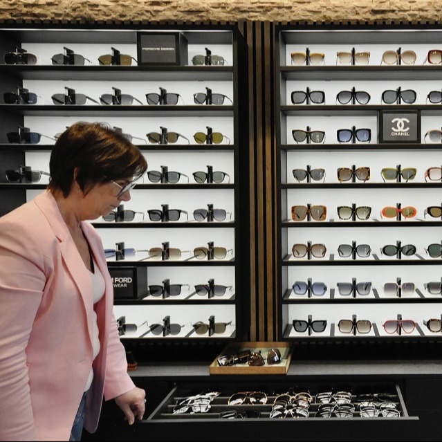 Top Vision Instore Brillenpräsentationsvitrine