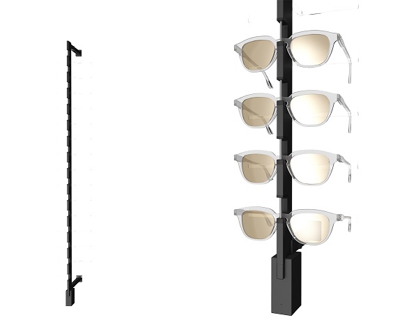 Top Vision Instore Sonnenbrillenpräsentation wand