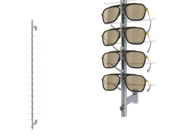 Top Vision Instore Sonnenbrillen-Wanddisplay