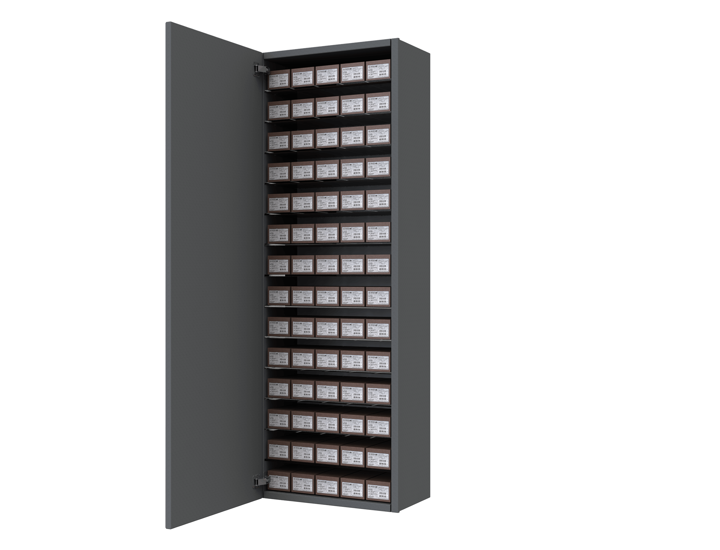 [CSM.14x2.GG.TW-S] Carré Storage &amp; Mirror door (Graphite Grey 7024, Traffic white 9016)