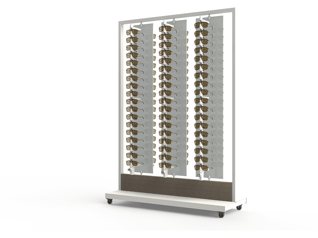 [BKL.Xl.6x18-W] Basalt - rotating display (Key Locked, White, XL (132cm))