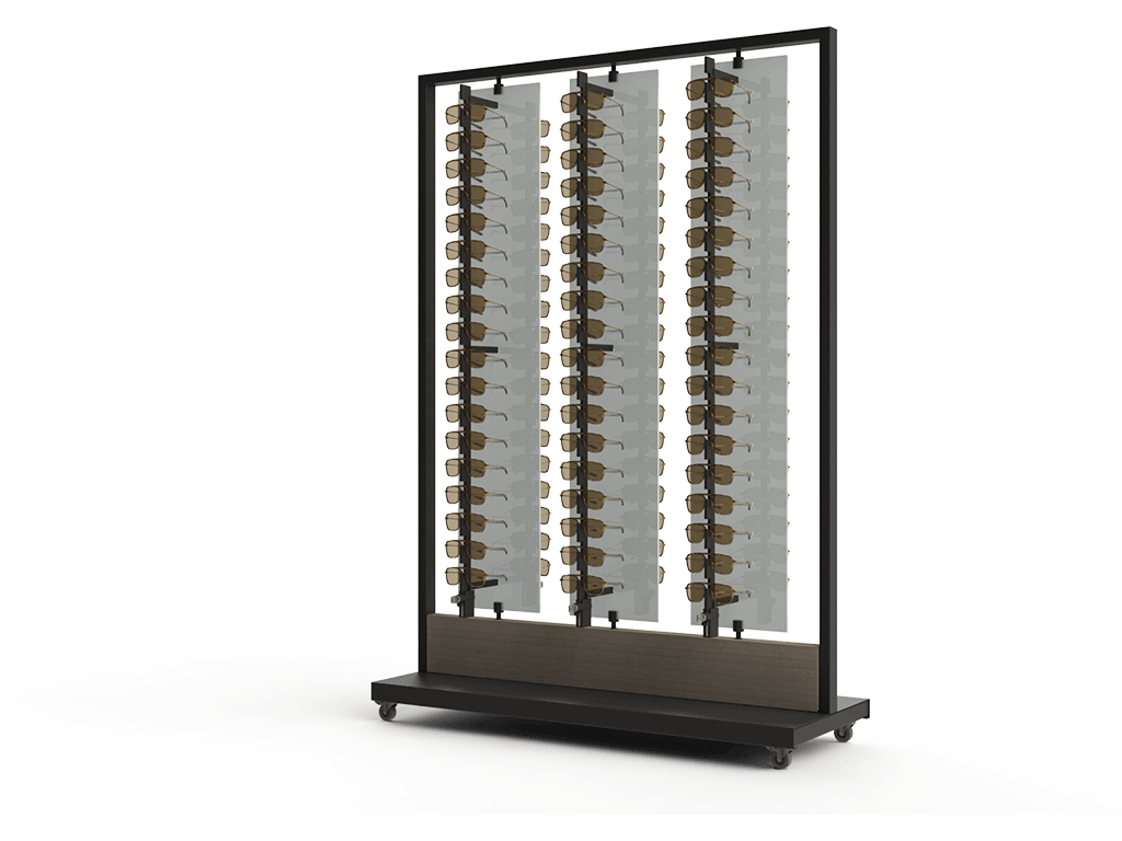 [BKL.Xl.6x18-B] Basalt - rotating display (Verrouillé par clé, Noir, XL (132cm))